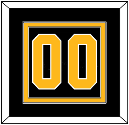 Pittsburgh Number (Back) - Road Black (1992-1997) - Signature Tier 2