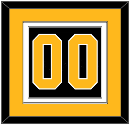 Pittsburgh Number (Back) - Road Black (1992-1997) - Signature Tier 3
