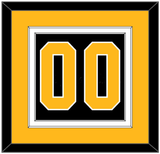 Pittsburgh Number (Back) - Home Black - Double Mat 3