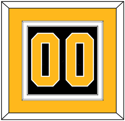 Pittsburgh Number (Back) - Alternate Black (2021-2025) - Signature Tier 3