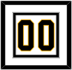 Pittsburgh Number (Back) - Home White (1992-2002) - Double Mat 2