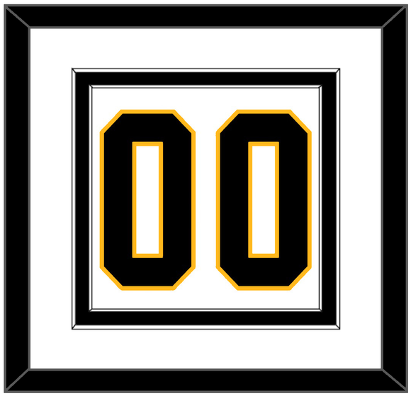 Pittsburgh Number (Back) - Home White (1992-2002) - Double Mat 2