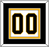 Pittsburgh Number (Back) - Home White (1992-2002) - Double Mat 3