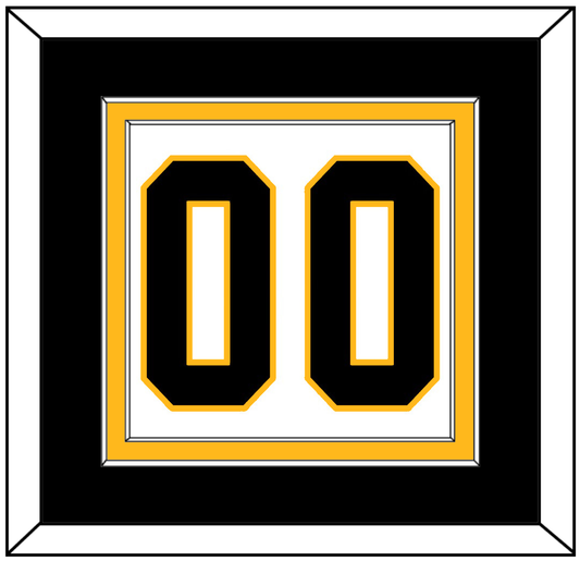 Pittsburgh Number (Back) - Road White - Signature Tier 3