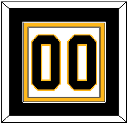 Pittsburgh Number (Back) - Home White (1984-1988) - Signature Tier 3
