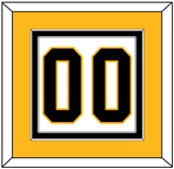 Pittsburgh Number (Back) - Road White - Double Mat 4