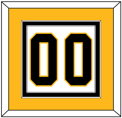 Pittsburgh Number (Back) - Home White (1992-2002) - Signature Tier 4