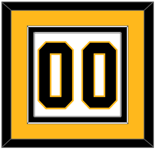 Pittsburgh Number (Back) - Home White (1988-1992) - Signature Tier 4