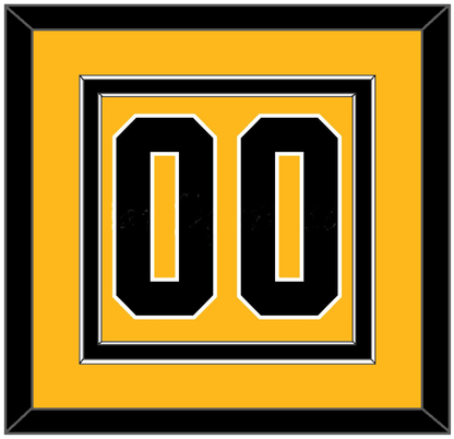 Pittsburgh Number (Back) - Alternate Gold (2018-2021) - Signature Tier 2