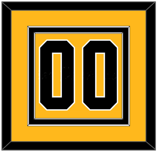 Pittsburgh Number (Back) - Alternate Gold (2018-2021) - Signature Tier 2