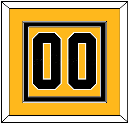 Pittsburgh Number (Back) - Alternate Gold (2018-2021) - Signature Tier 2