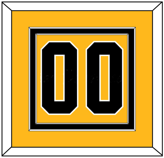 Pittsburgh Number (Back) - Alternate Gold (2018-2021) - Signature Tier 2