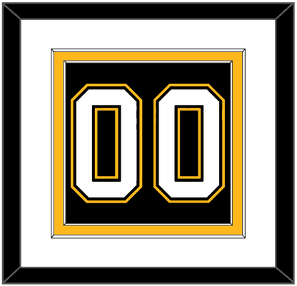 Pittsburgh Number (Back) - Road/Alternate Black (1995-2002) - Signature Tier 1