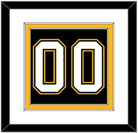 Pittsburgh Number (Back) - Road/Alternate Black (1995-2002) - Signature Tier 1
