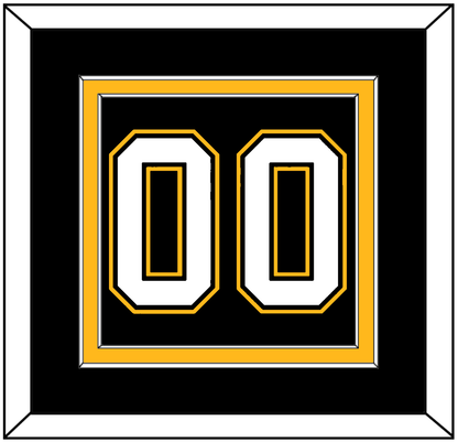 Pittsburgh Number (Back) - Road/Alternate Black (1995-2002) - Signature Tier 2