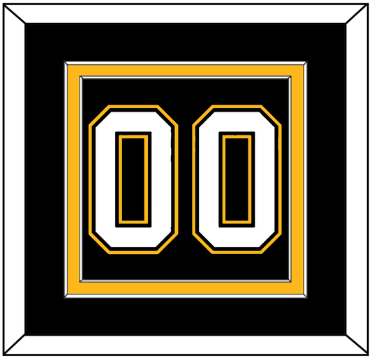 Pittsburgh Number (Back) - Road/Alternate Black (1995-2002) - Signature Tier 2