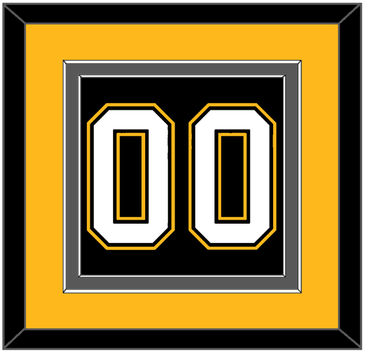 Pittsburgh Number (Back) - Road/Alternate Black (1995-2002) - Signature Tier 3