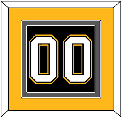 Pittsburgh Number (Back) - Road/Alternate Black (1995-2002) - Premier Tier 3