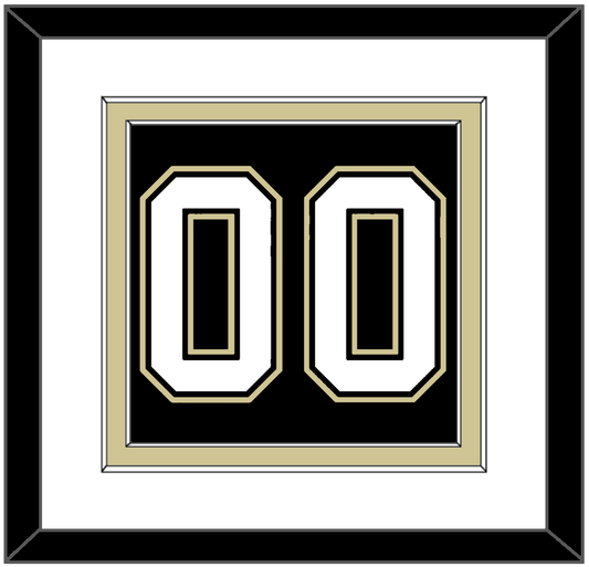 Pittsburgh Number (Back) - Home Black (2007-2016) - Signature Tier 1