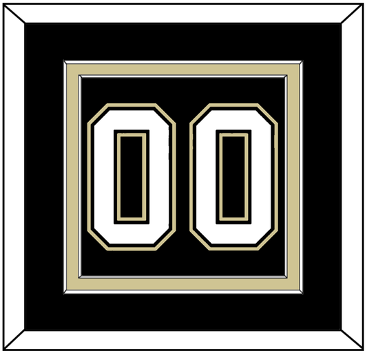Pittsburgh Number (Back) - Home Black (2007-2016) - Signature Tier 2