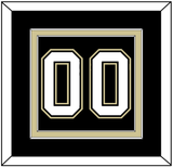 Pittsburgh Number (Back) - Home Black (2007-2016) - Double Mat 2