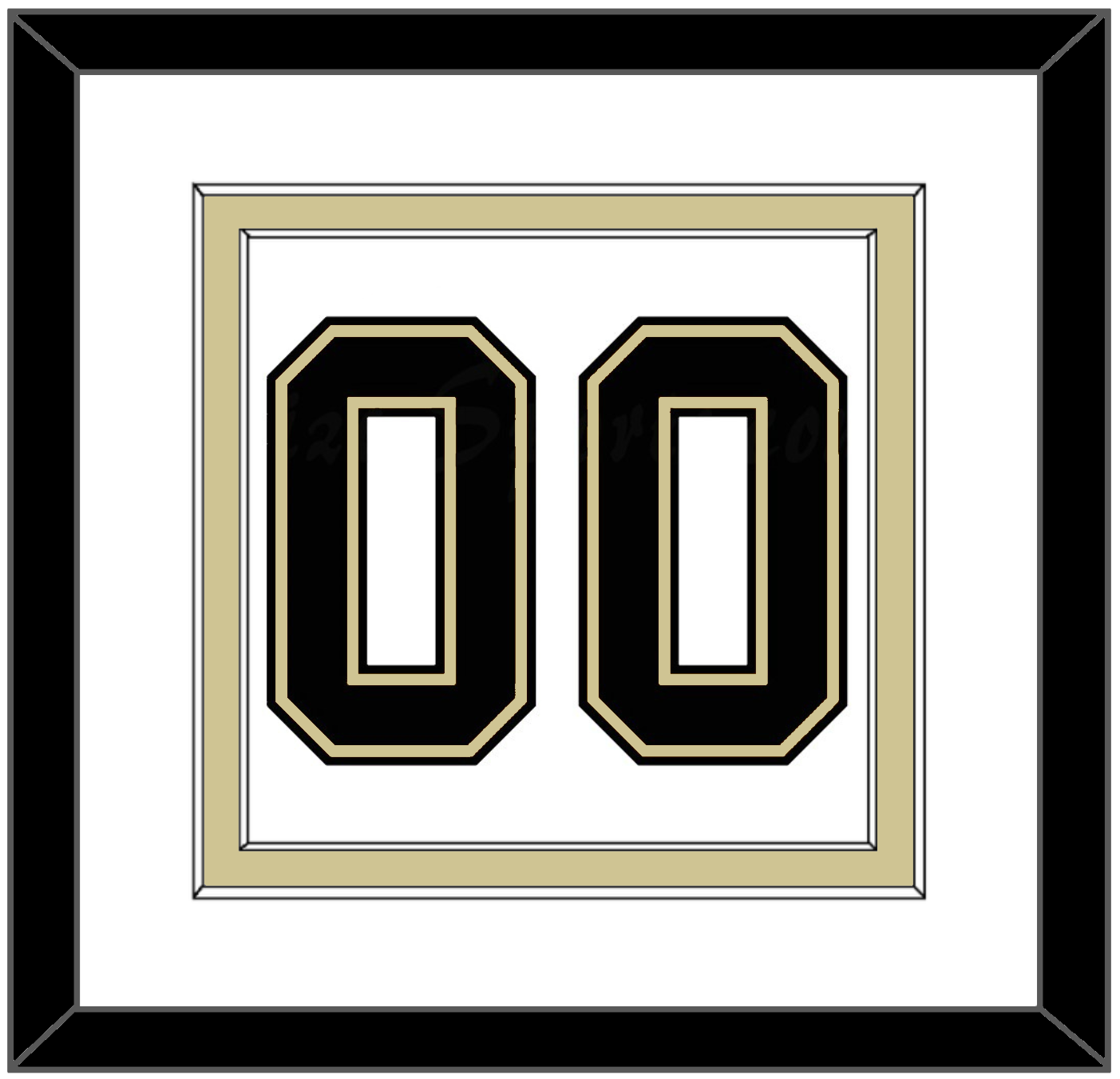 Pittsburgh Number (Back) - Home/Road White (2002-2007) - Signature Tier 1
