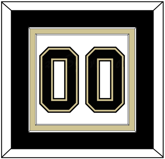 Pittsburgh Number (Back) - Road White (2007-2016) - Signature Tier 2