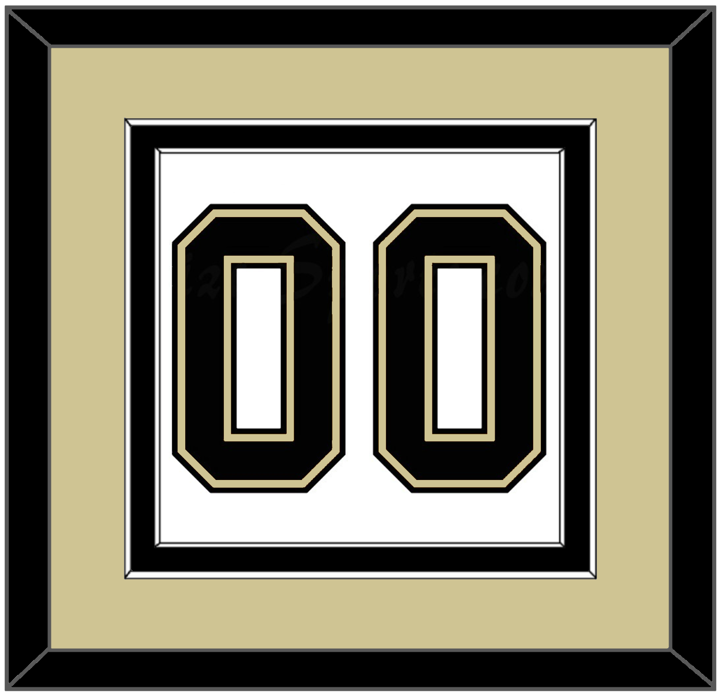Pittsburgh Number (Back) - Home/Road White (2002-2007) - Signature Tier 3
