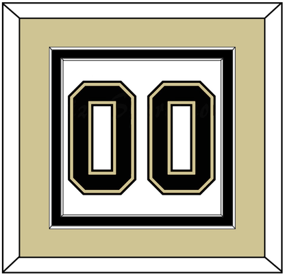 Pittsburgh Number (Back) - Road White (2007-2016) - Signature Tier 3