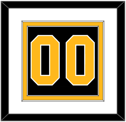 Pittsburgh Number (Back) - Road Black (1984-1988) - Signature Tier 1
