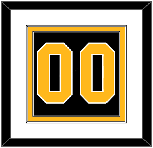 Pittsburgh Number (Back) - Road Black (1981-1984) - Signature Tier 1