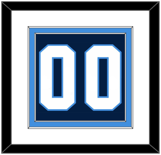 Pittsburgh Number (Back) - Road Blue (1977-1980) - Signature Tier 1