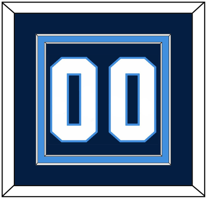 Pittsburgh Number (Back) - Road Blue (1977-1980) - Signature Tier 2
