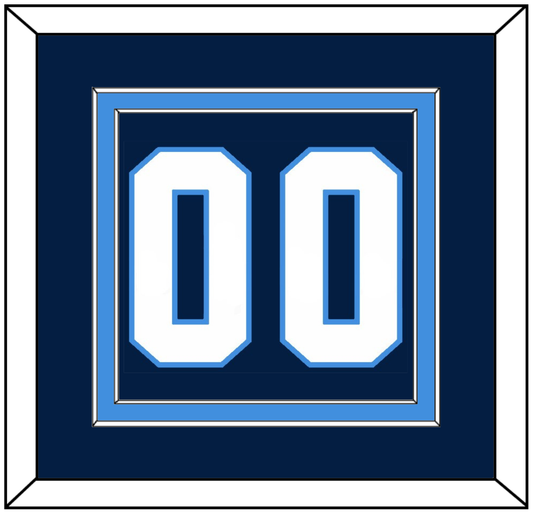 Pittsburgh Number (Back) - Road Blue (1977-1980) - Signature Tier 2