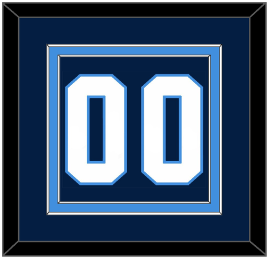 Pittsburgh Number (Back) - Road Blue (1977-1980) - Signature Tier 2