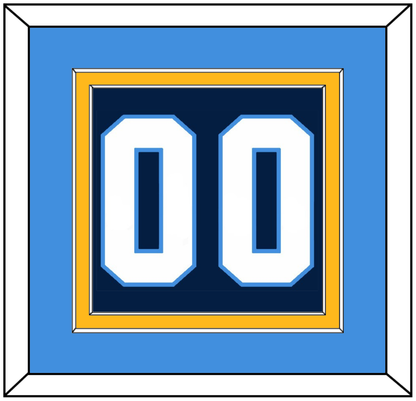 Pittsburgh Number (Back) - Road Blue (1977-1980) - Signature Tier 3