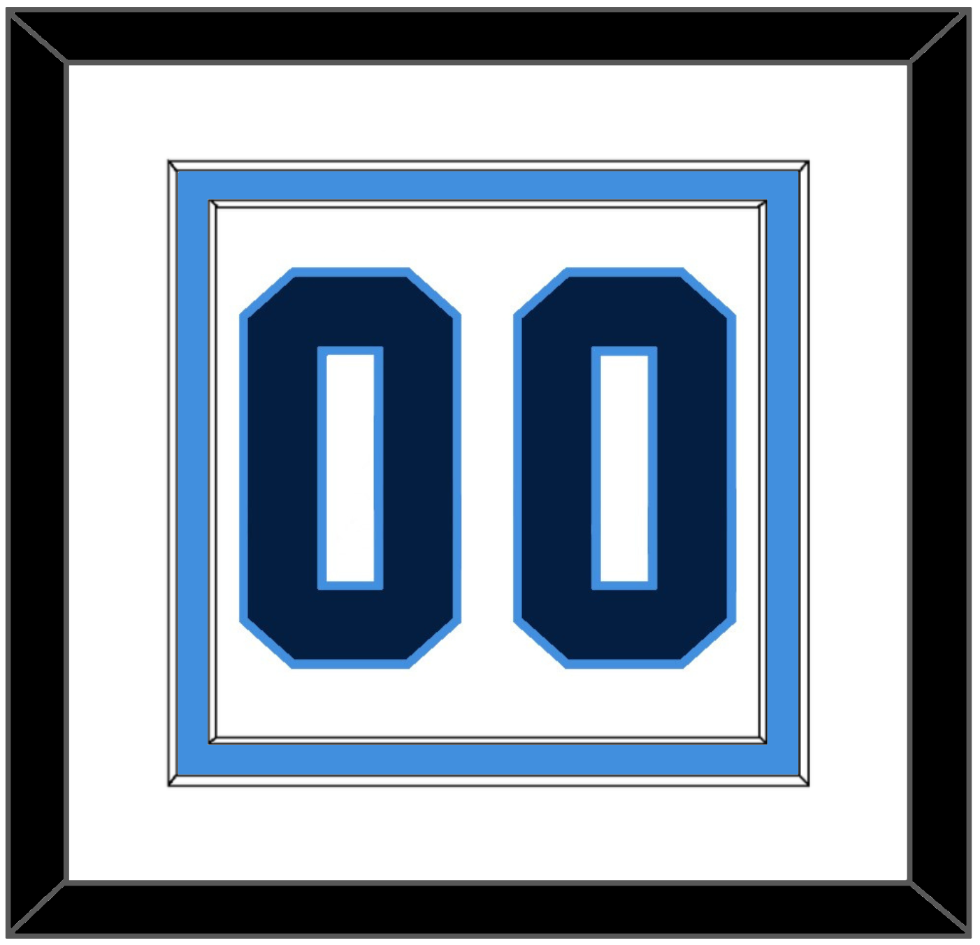 Pittsburgh Number (Back) - Home White (1977-1980) - Signature Tier 1