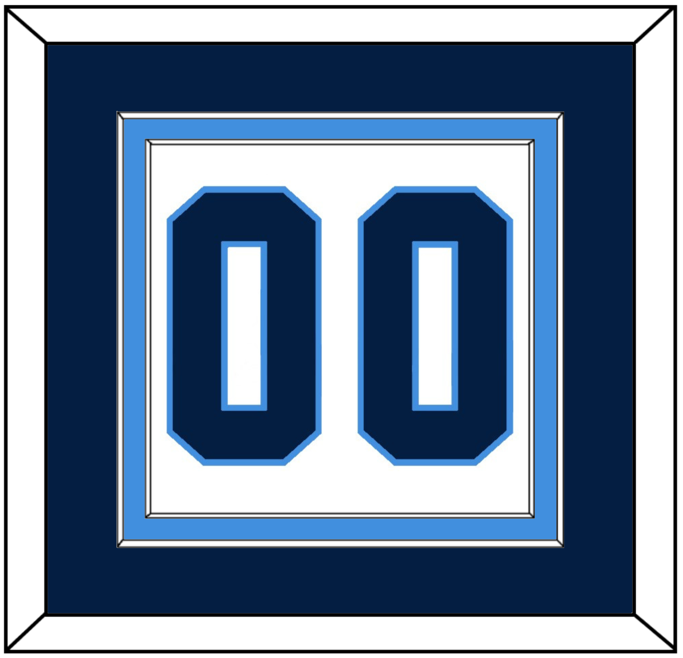 Pittsburgh Number (Back) - Home White (1977-1980) - Signature Tier 2
