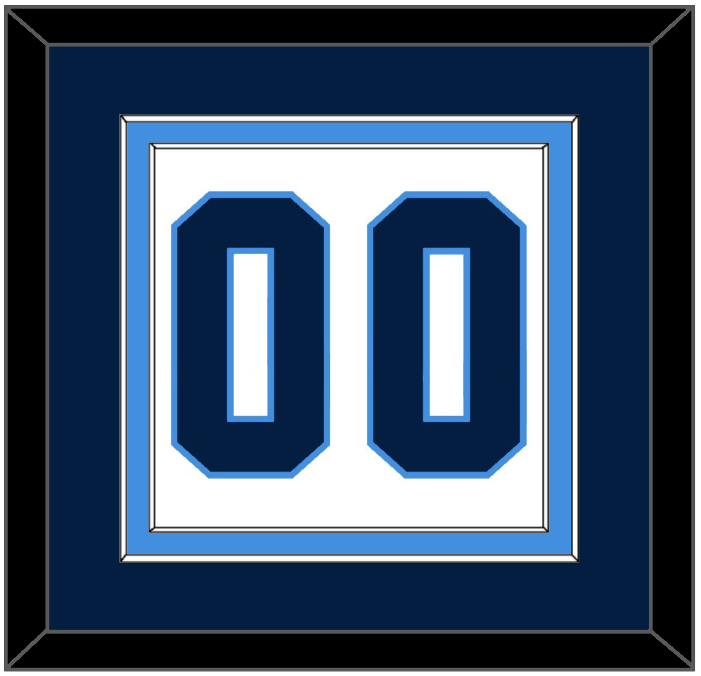 Pittsburgh Number (Back) - Home White (1977-1980) - Signature Tier 2