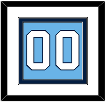 Pittsburgh Number (Back) - Alternate Powder Blue (2008-2011) - Signature Tier 1