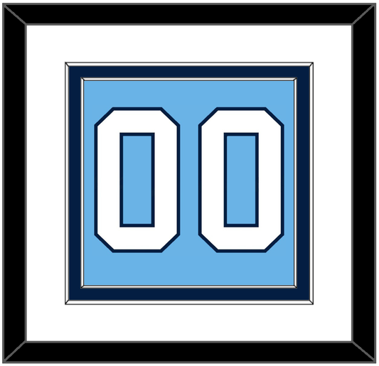 Pittsburgh Number (Back) - 2008 Winter Classic Powder Blue - Signature Tier 1