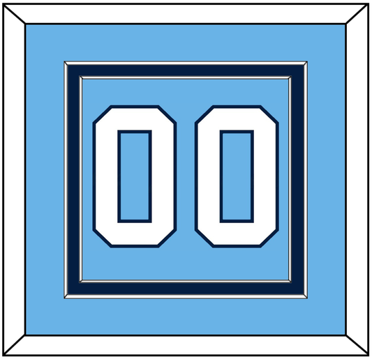 Pittsburgh Number (Back) - 2008 Winter Classic Powder Blue - Signature Tier 2