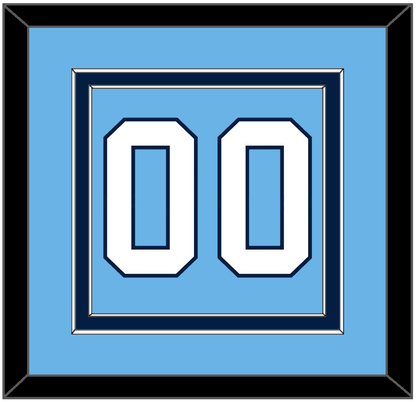 Pittsburgh Number (Back) - Alternate Powder Blue (20082-2011) - Signature Tier 2