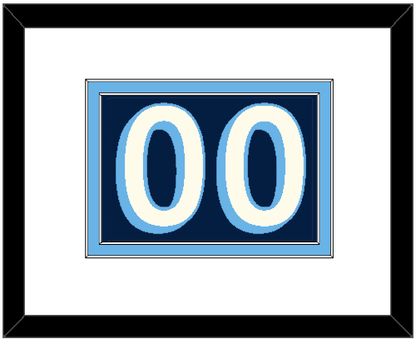 Pittsburgh Number (Back) - Alternate Navy Blue (2011-2013) - Signature Tier 1