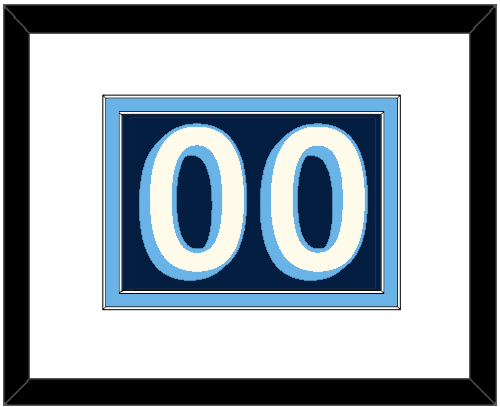 Pittsburgh Number (Back) - 2011 Winter Classic Navy Blue - Signature Tier 1