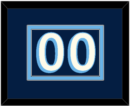 Pittsburgh Number (Back) - 2011 Winter Classic Navy Blue - Signature Tier 2