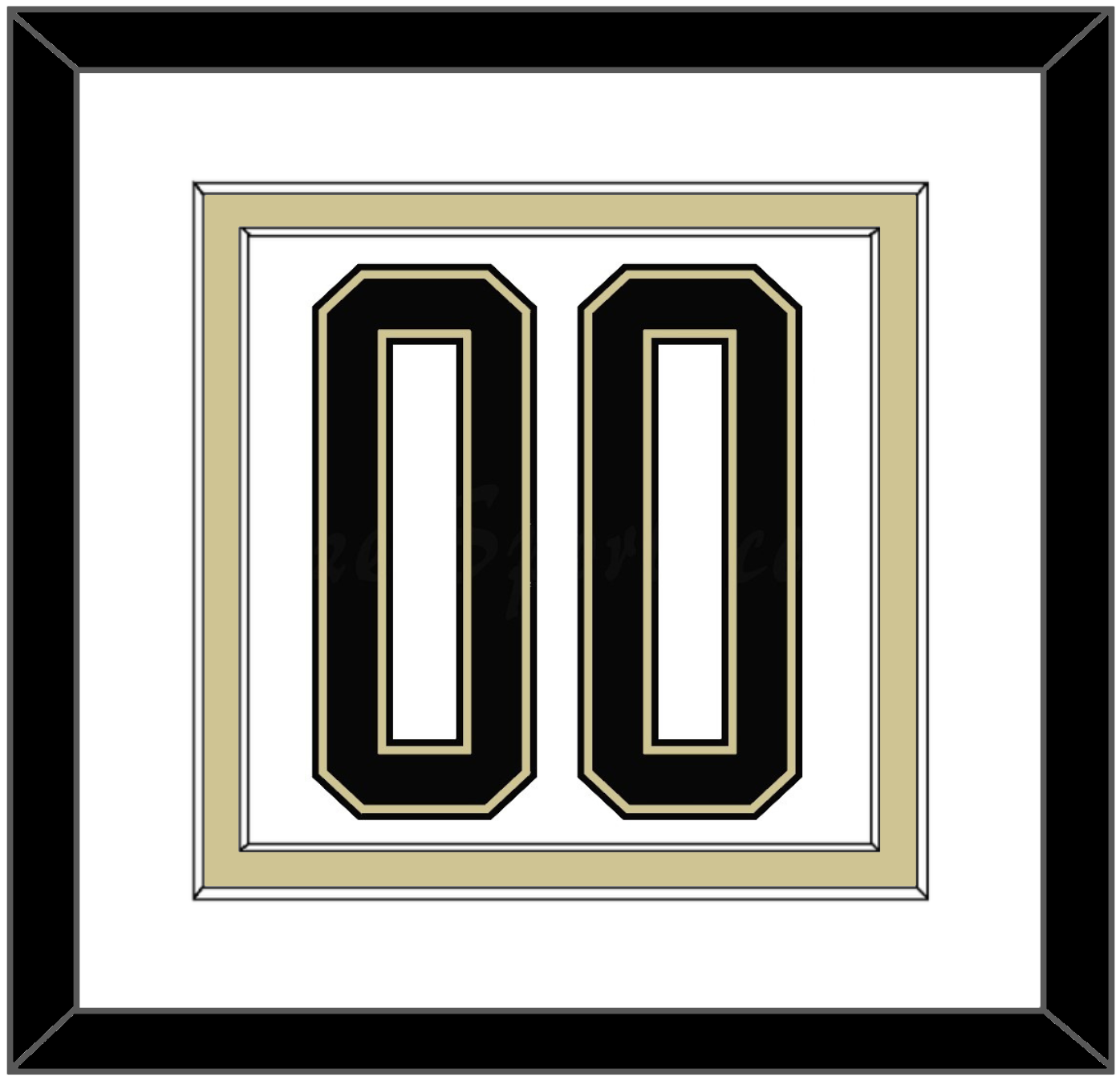 Pittsburgh Number (Back) - 2014 Stadium Series White - Signature Tier 1