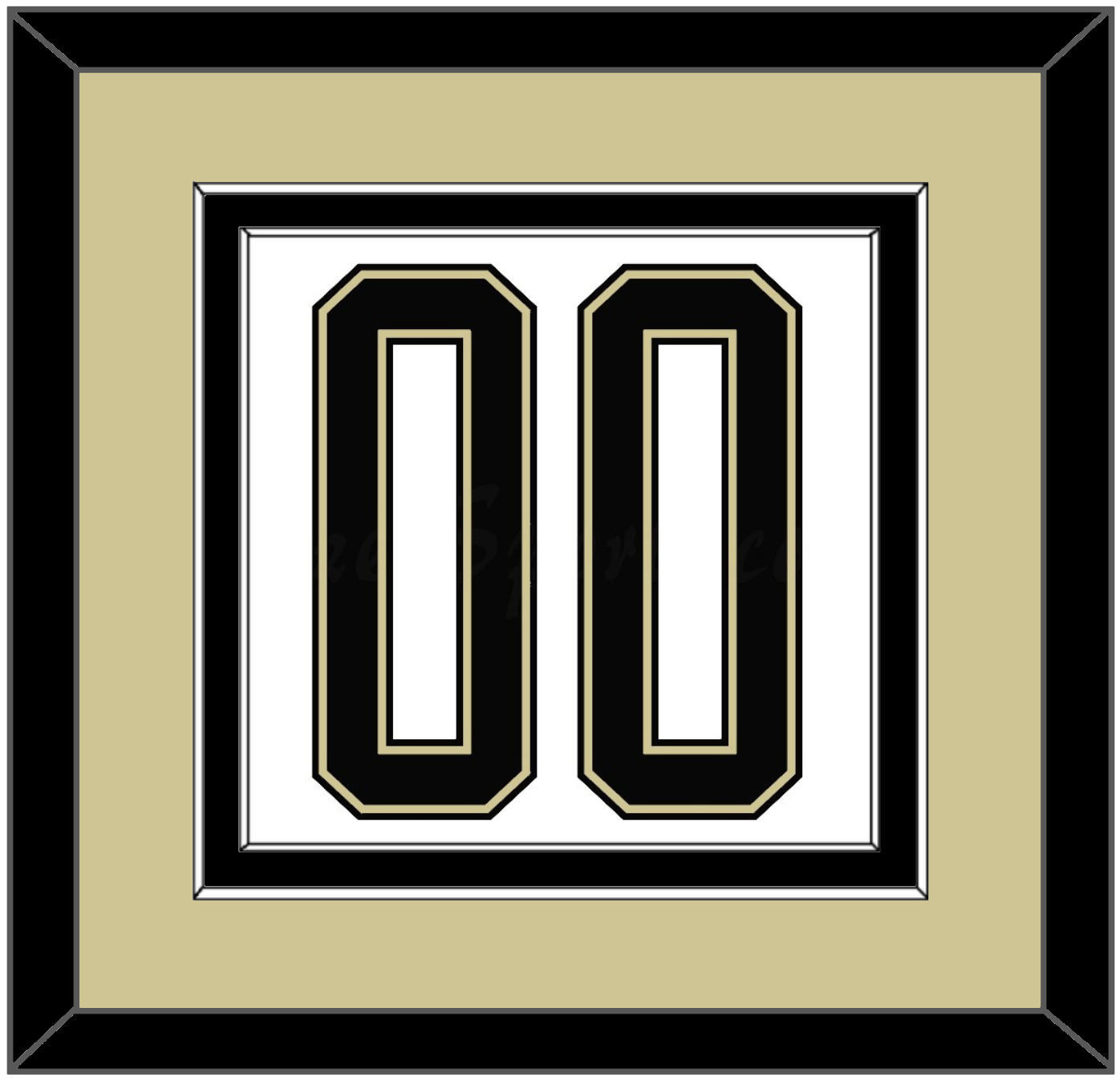 Pittsburgh Number (Back) - 2014 Stadium Series White - Signature Tier 3