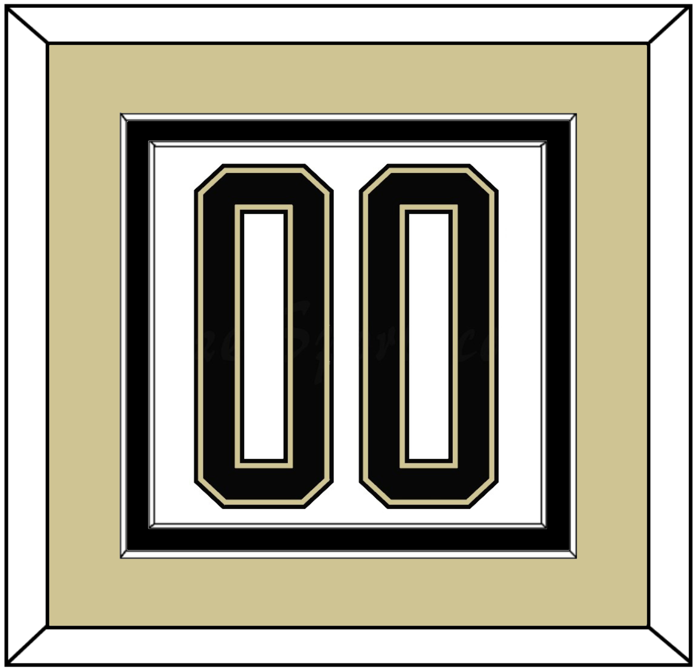 Pittsburgh Number (Back) - 2014 Stadium Series White - Signature Tier 3