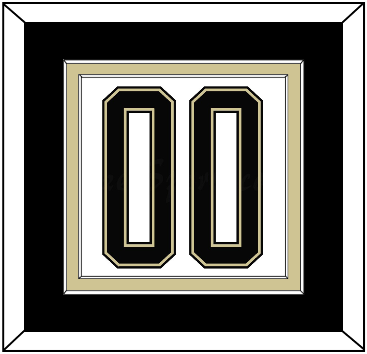 Pittsburgh Number (Back) - 2014 Stadium Series White - Signature Tier 2